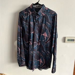 Ted Baker shirt in blue and purple